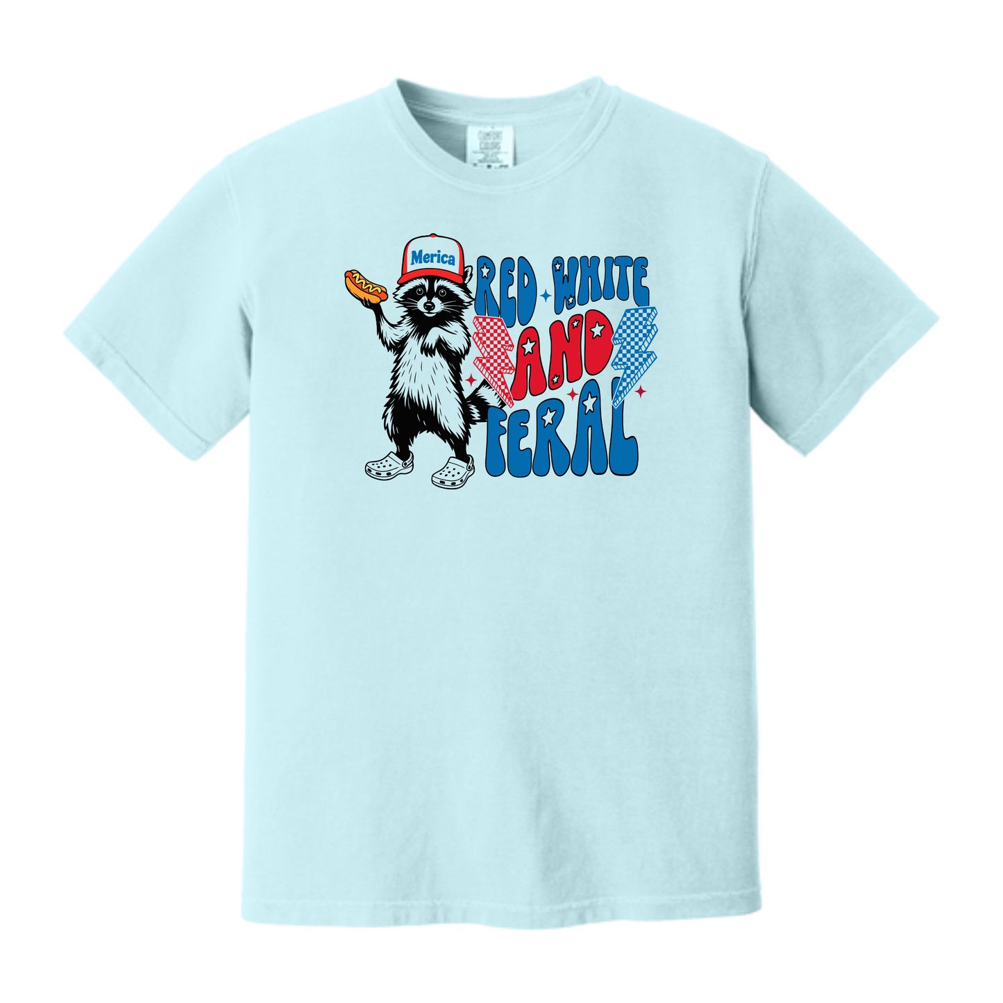 Red White and Feral Tee