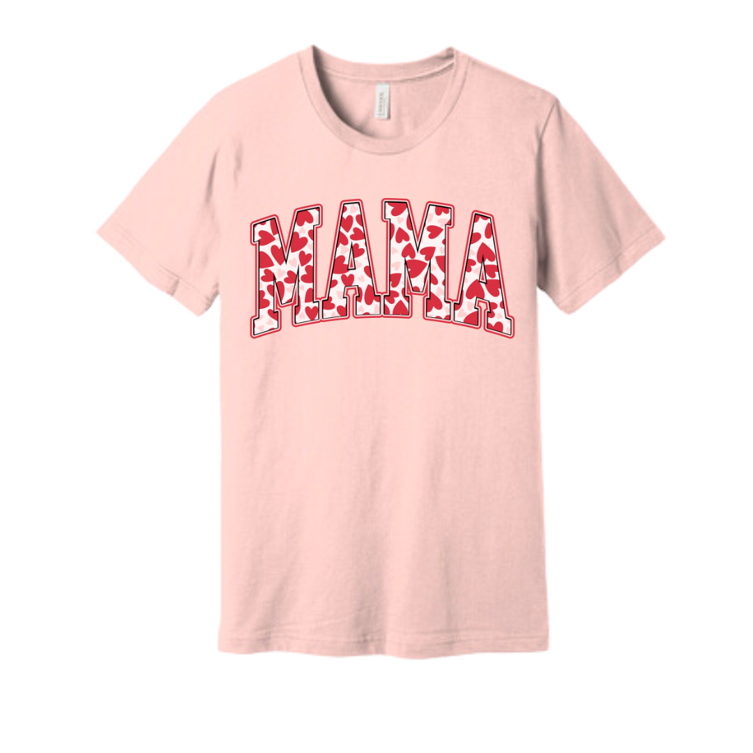 Valentines Graphic T-shirt - Mama Heart