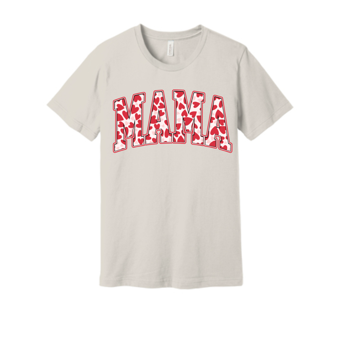 Valentines Graphic T-shirt - Mama Heart