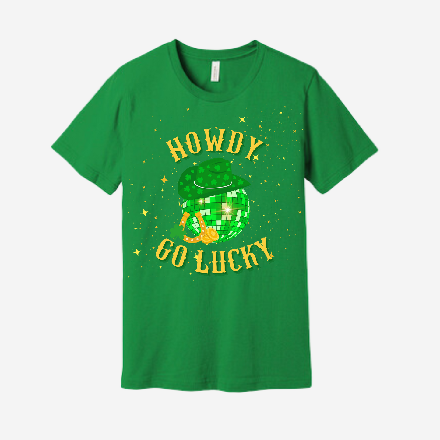 St. Patrick's Day Graphic T-shirt - "Howdy Go Lucky"