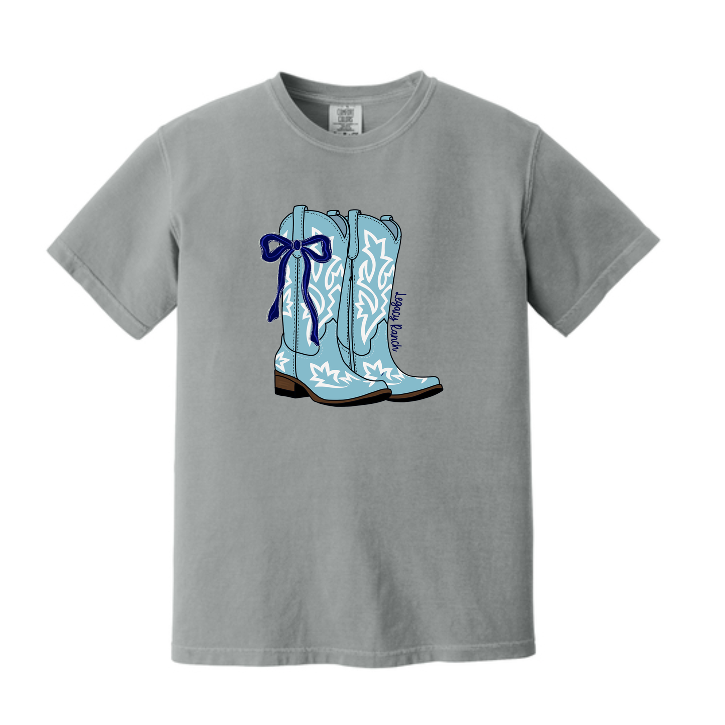 Light Blue Boot Tee