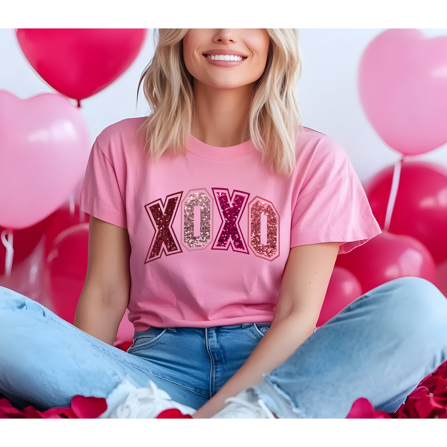 XOXO Glitter Tee