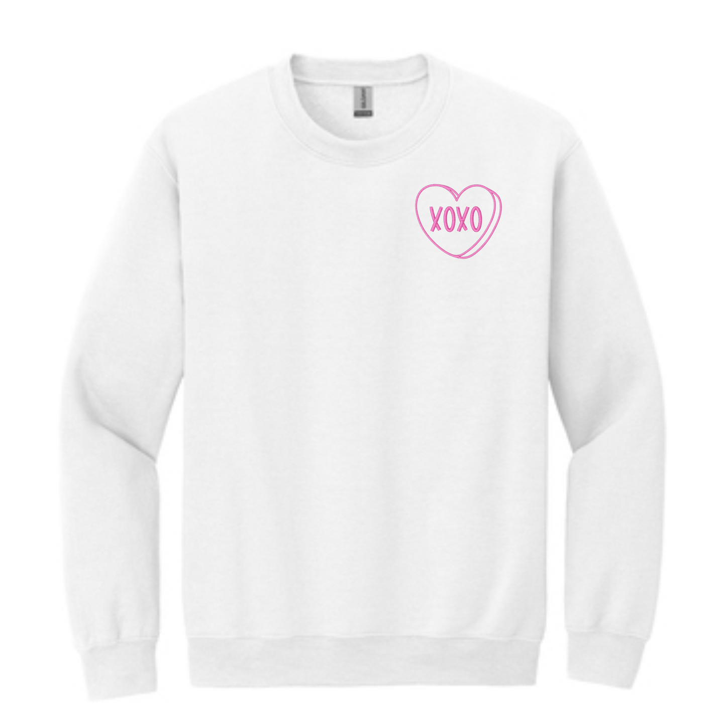Embroidered Heart Candy Crew