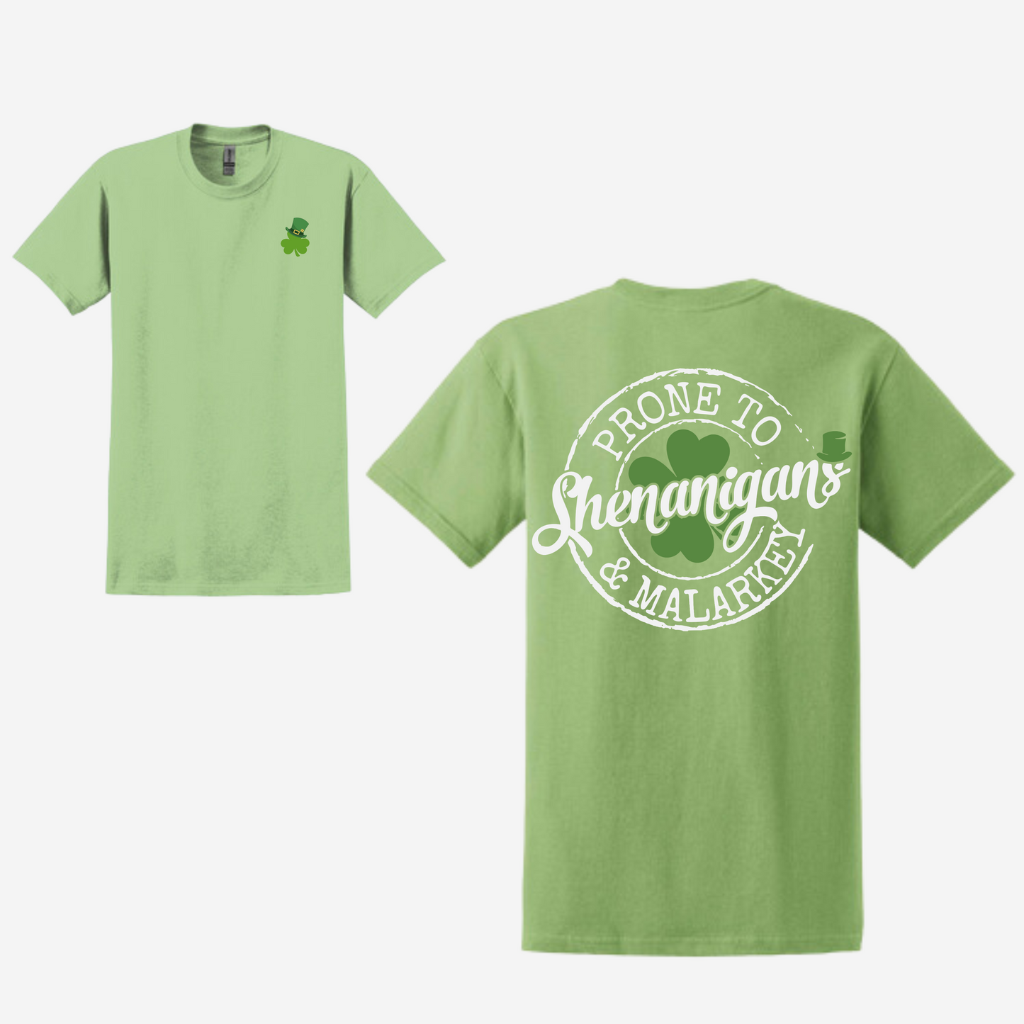 St. Patrick's Day Graphic T-shirt - "Shenanigans & Malarkey"