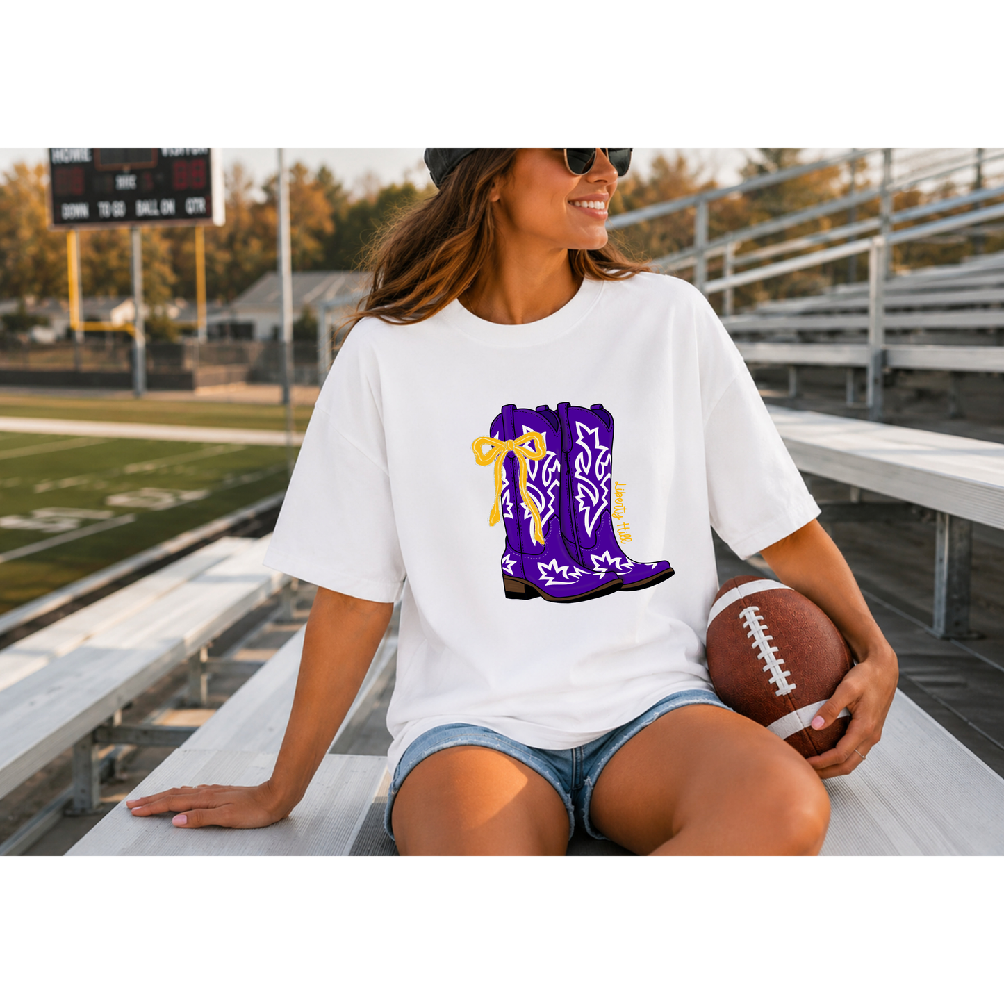 Purple Boot Tee