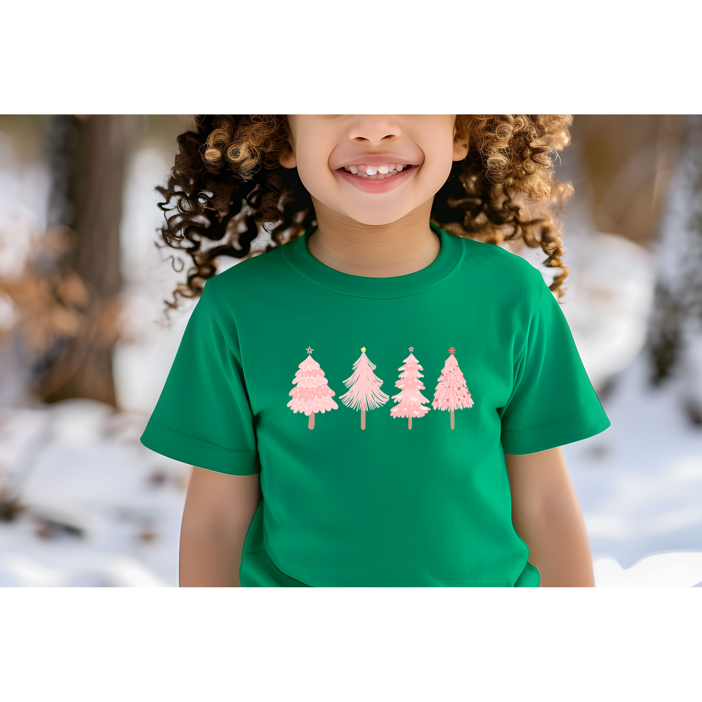 Pink Christmas Trees Tee