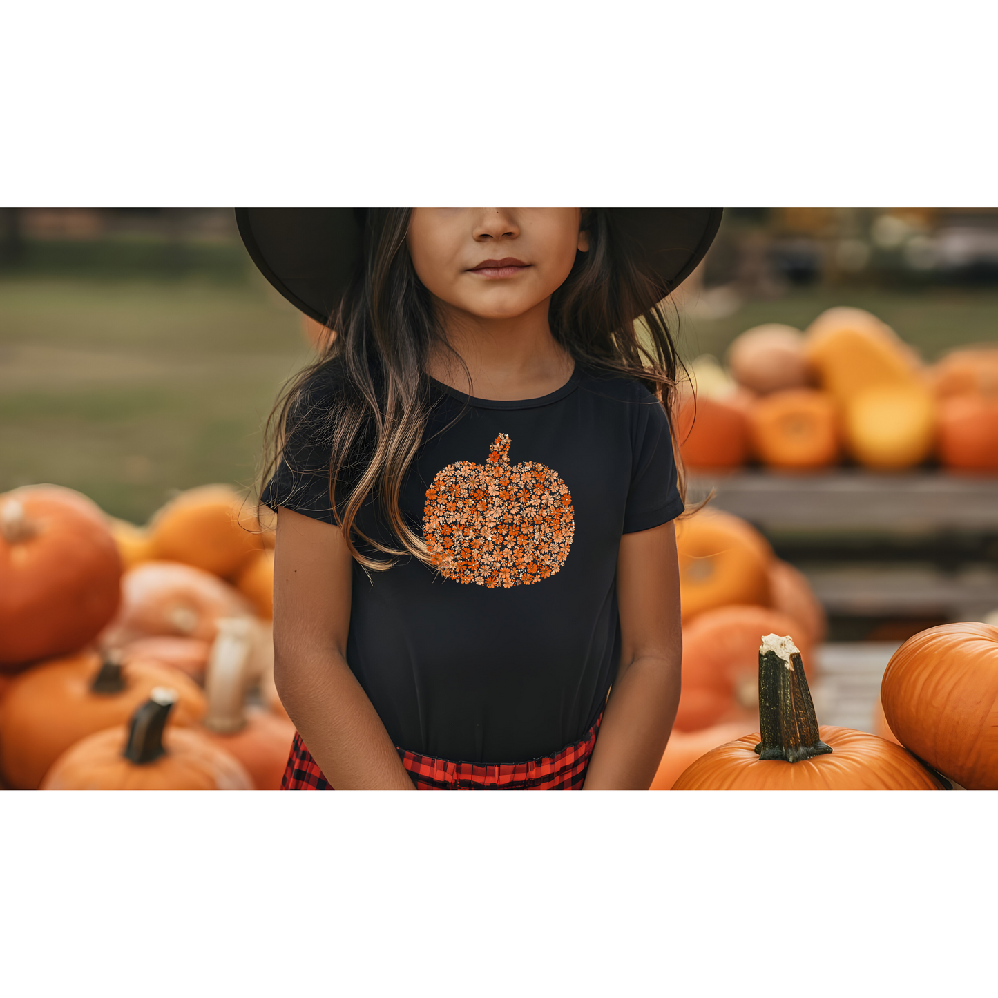Floral Pumpkin Tee