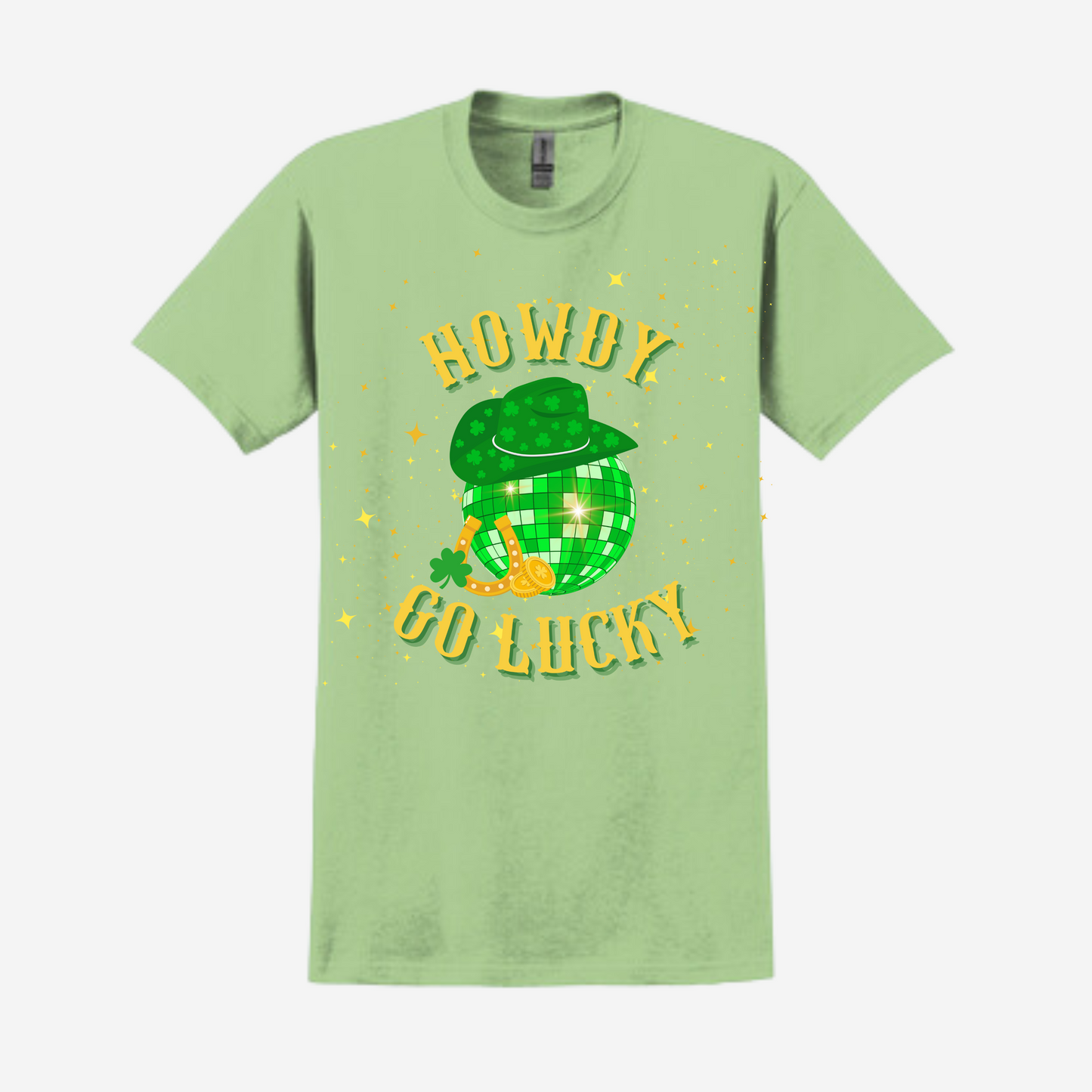 St. Patrick's Day Graphic T-shirt - "Howdy Go Lucky"