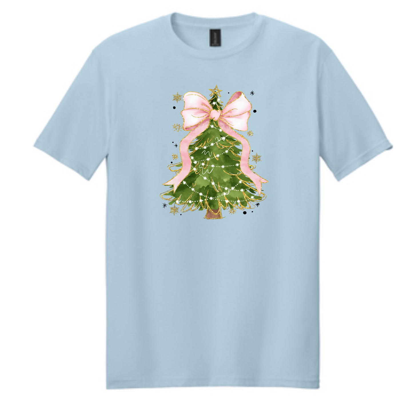 Pink Bow Christmas Tee