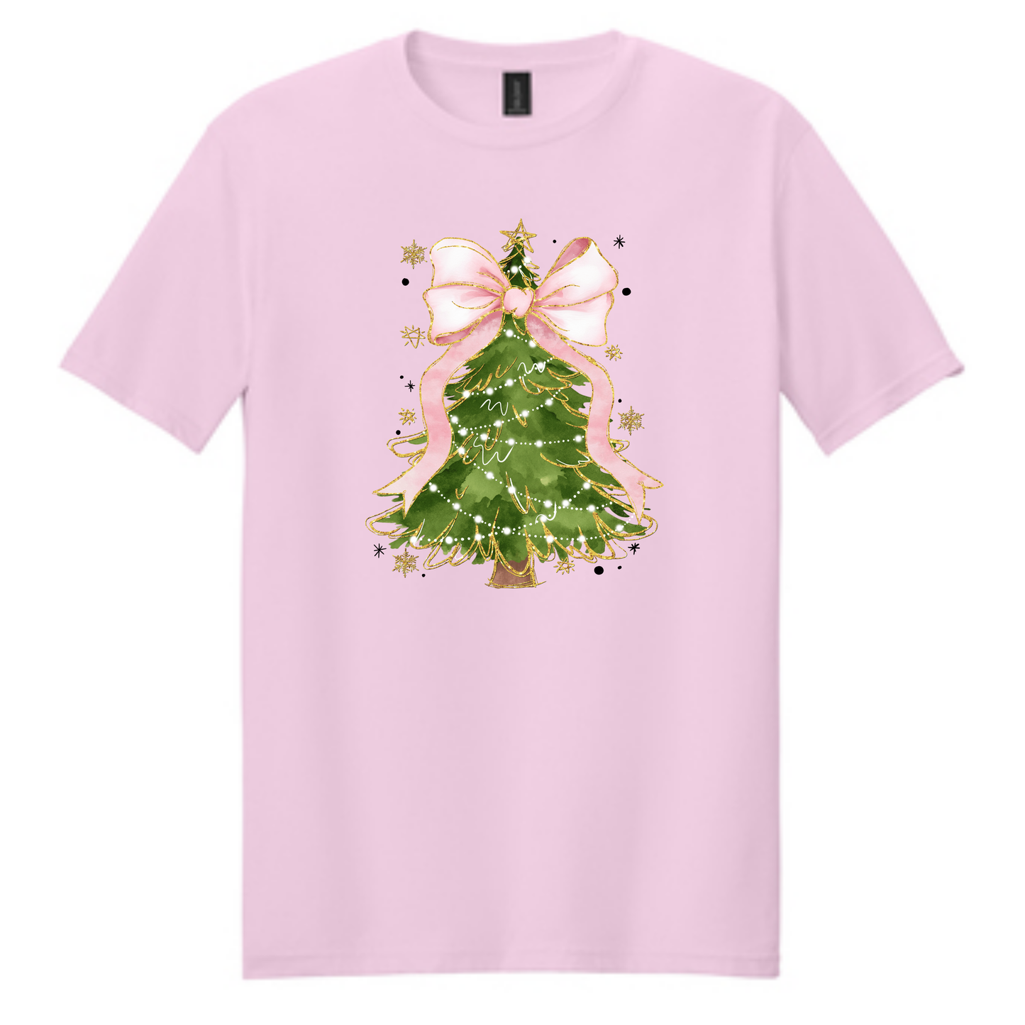 Pink Bow Christmas Tee