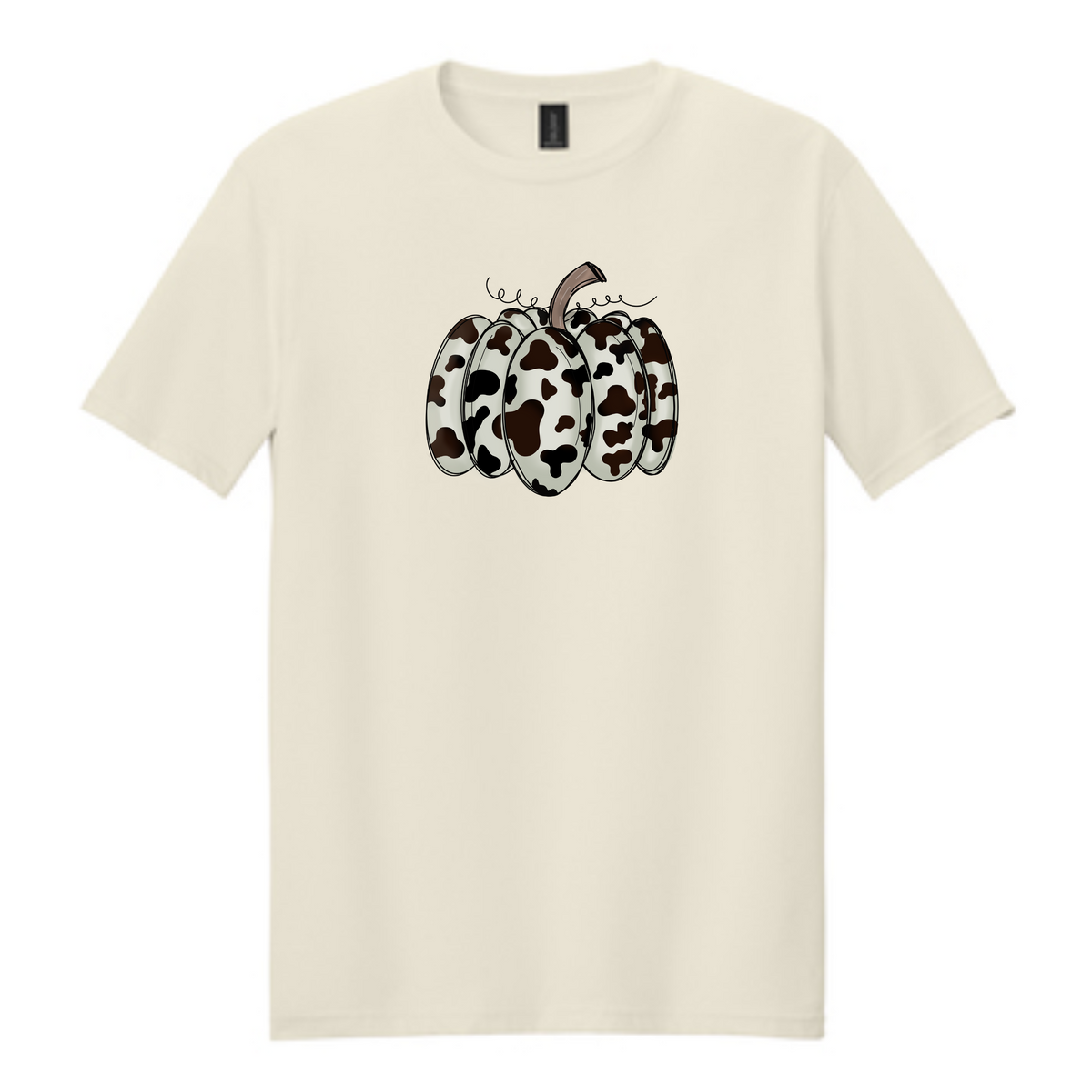 Cow Print Pumpkin Tee
