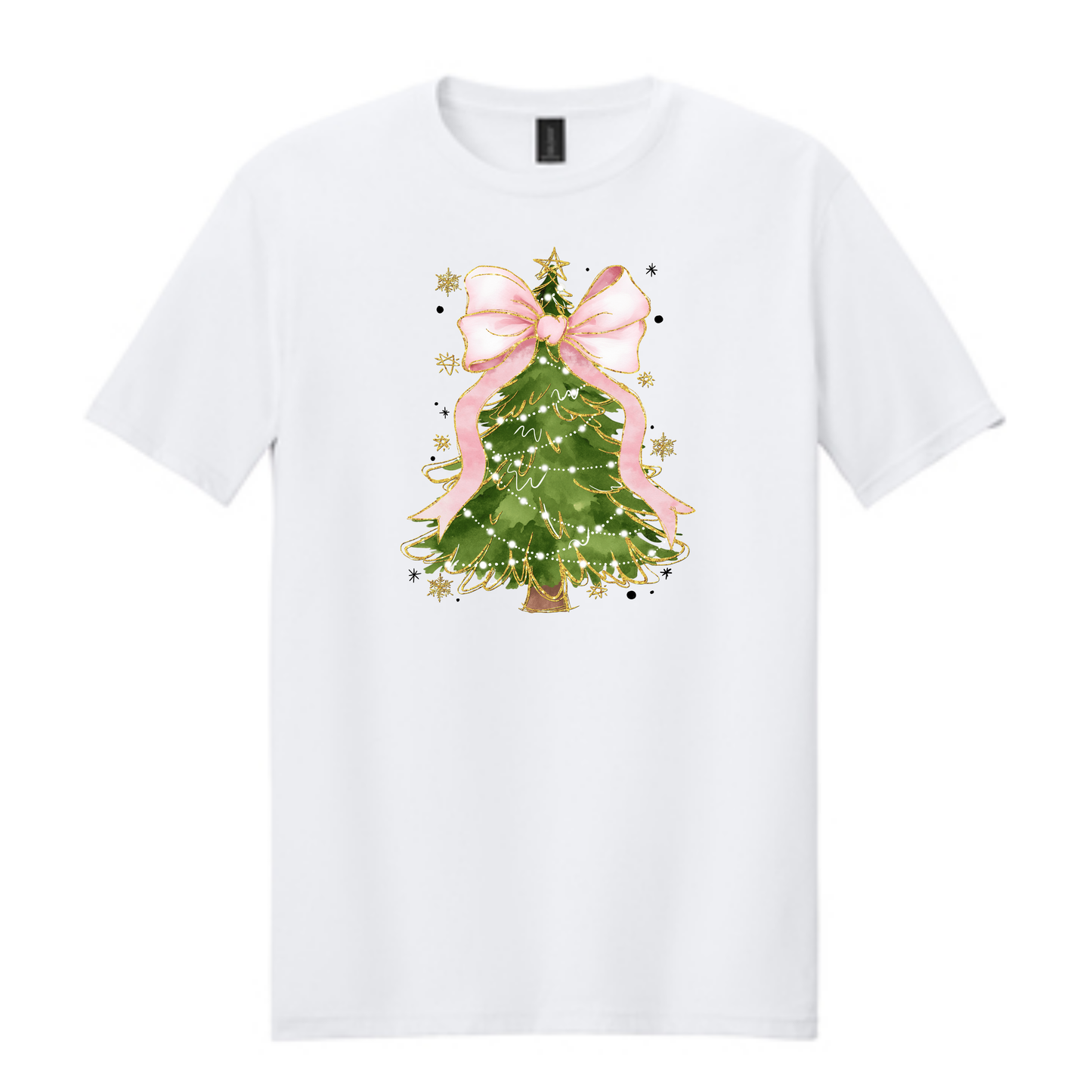 Pink Bow Christmas Tee