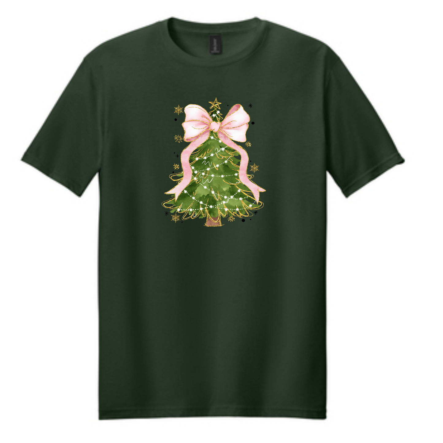 Pink Bow Christmas Tee