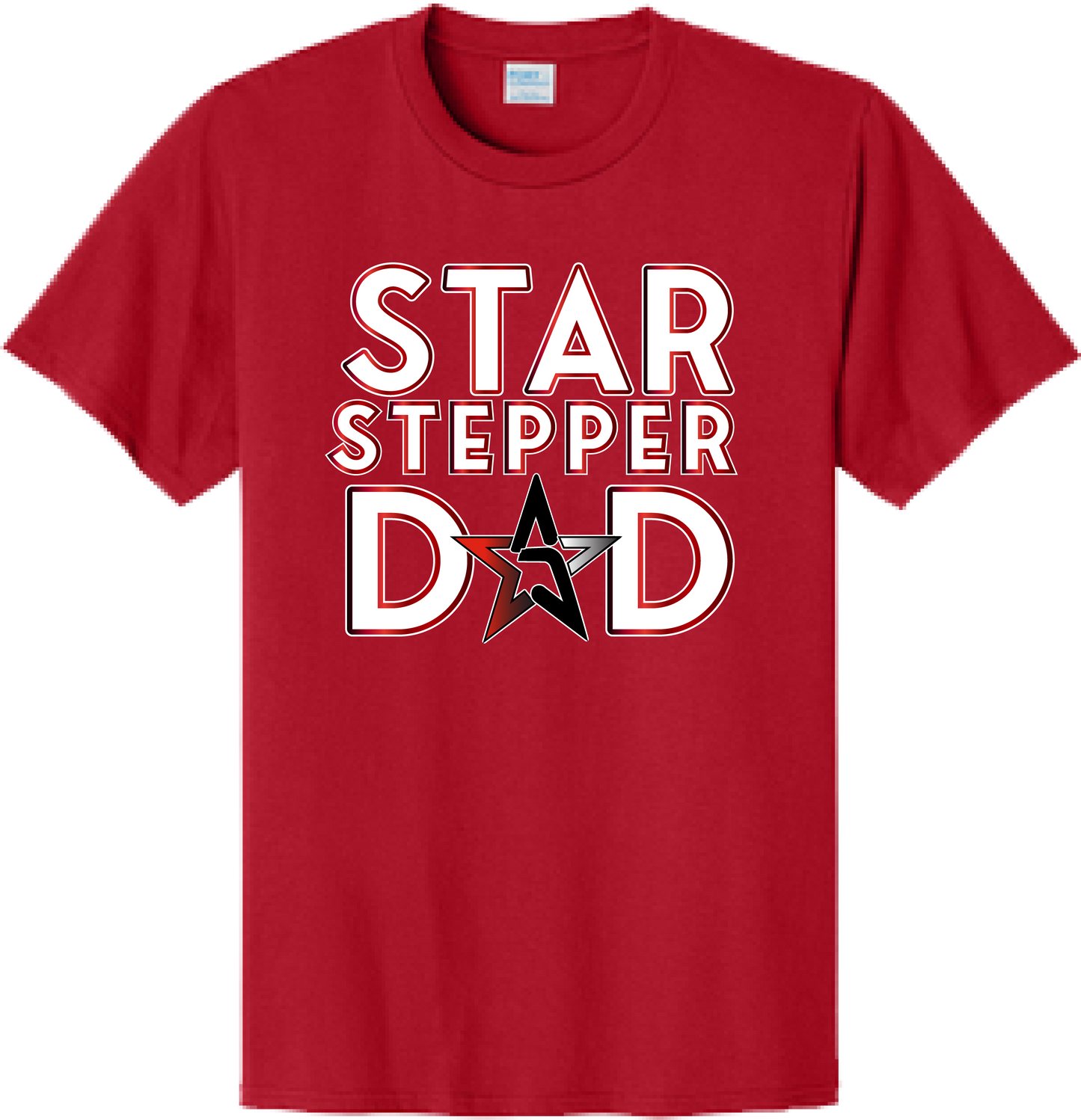 Star Steppers Red "DAD" T-shirt