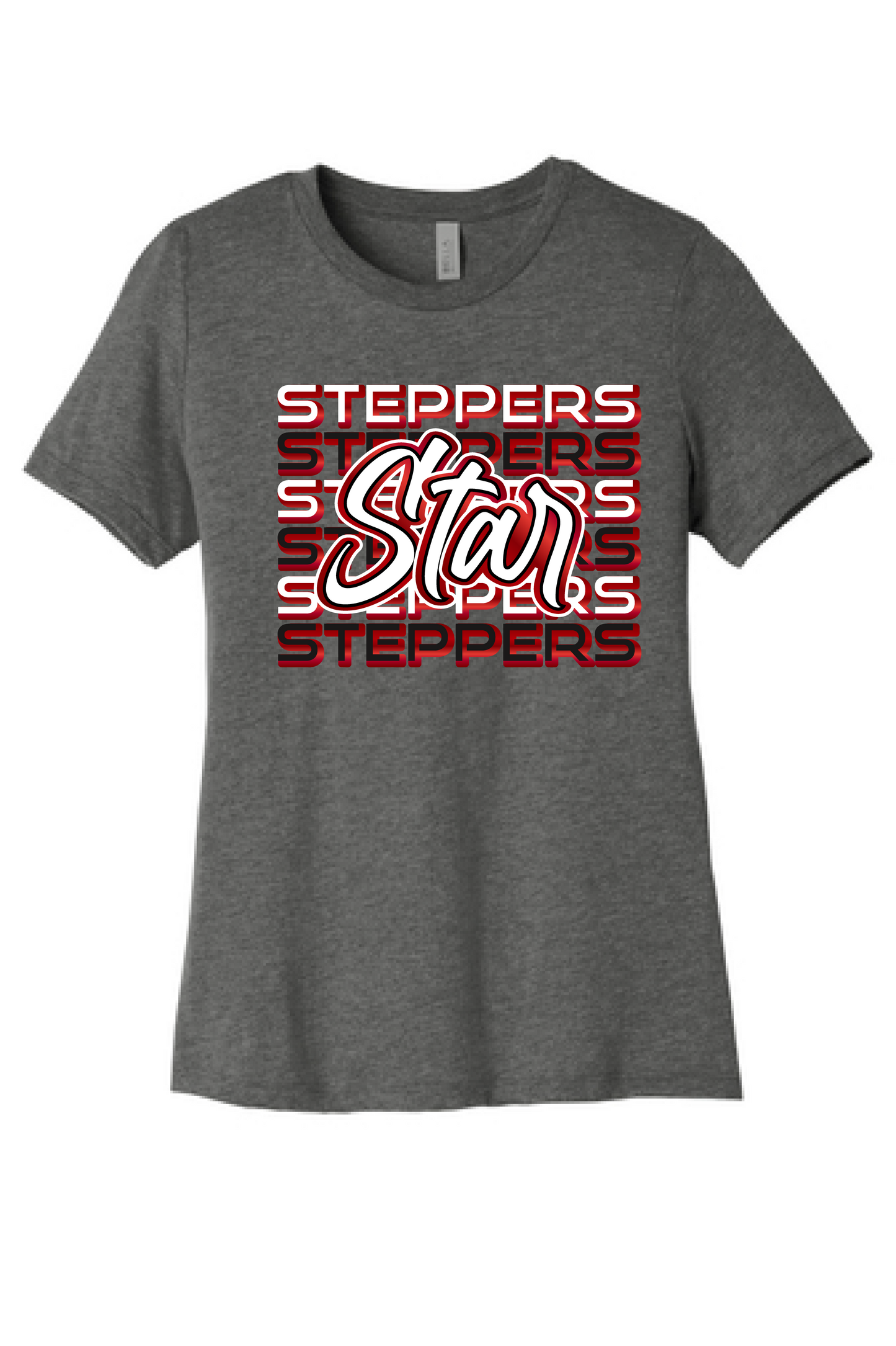 Star Steppers Grey "Steppers Repeat" T-shirt