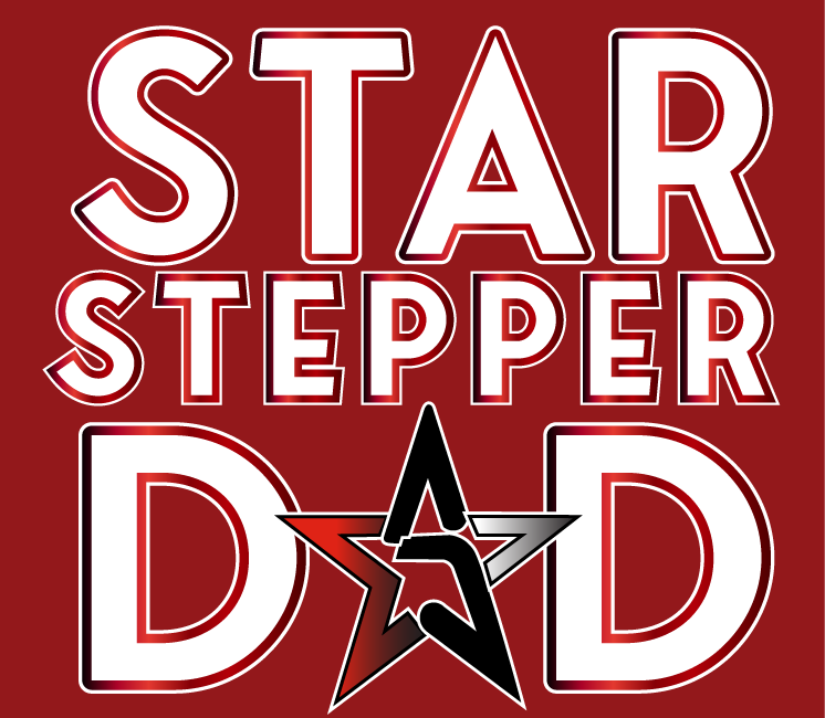 Star Steppers Red "DAD" T-shirt