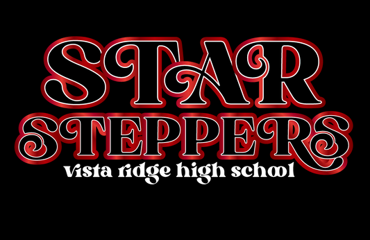 Star Steppers Black "Red Glow" T-shirt