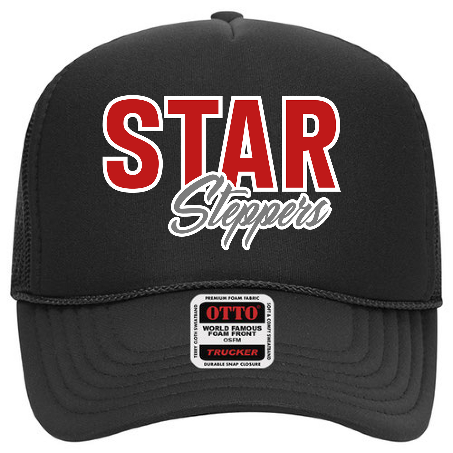 Star Steppers Black Trucker "Star Steppers" Hat