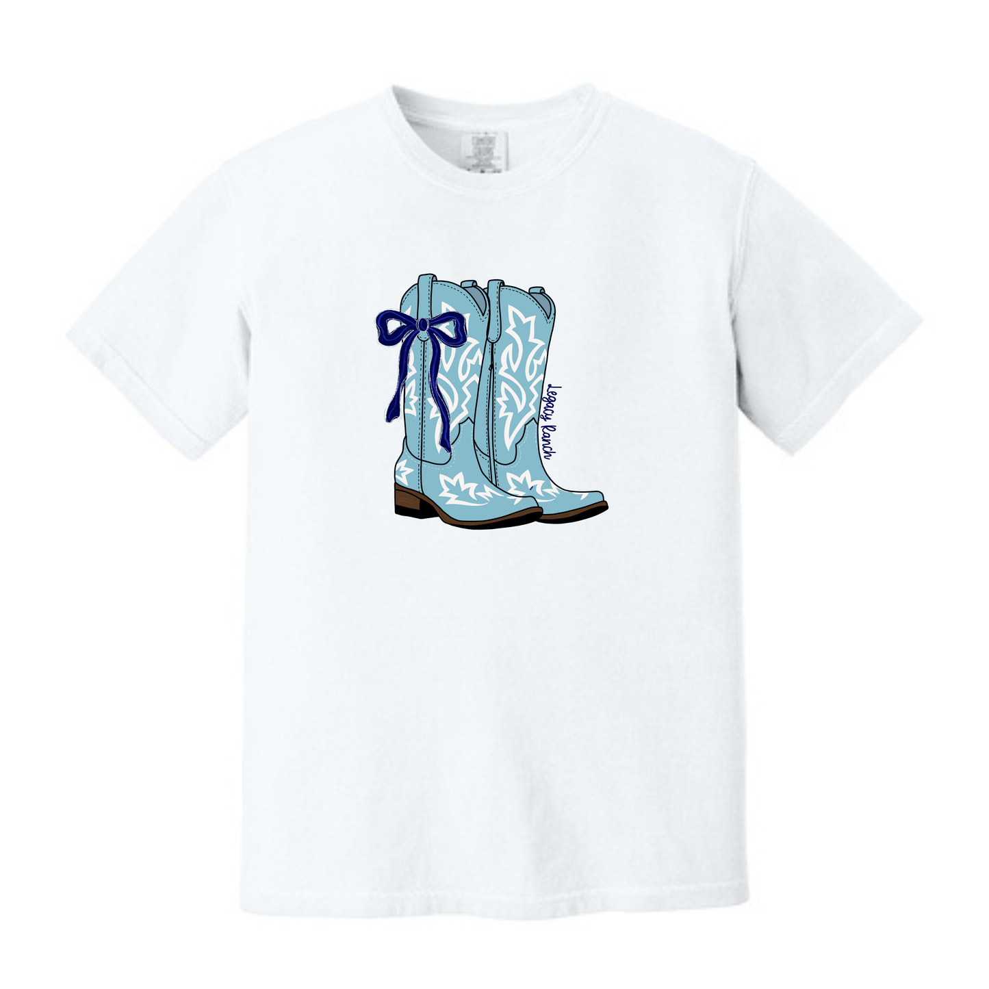 Light Blue Boot Tee