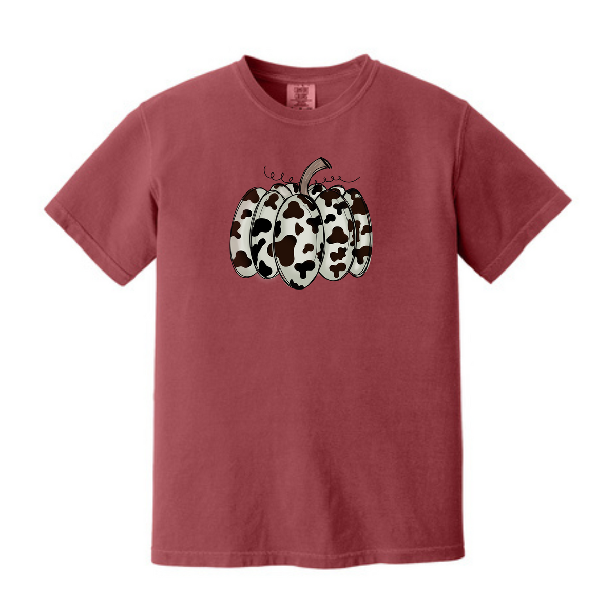 Cow Print Pumpkin Tee