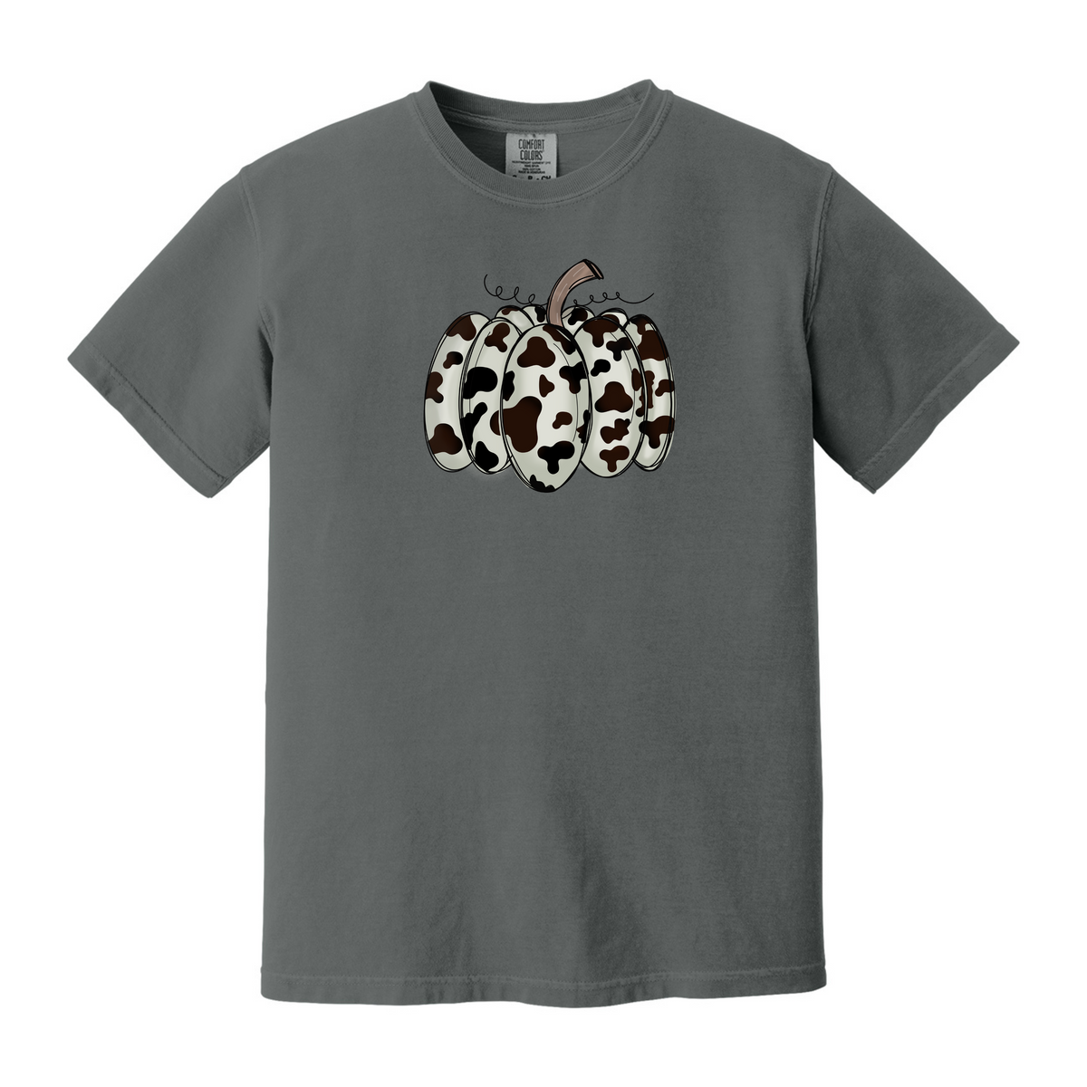 Cow Print Pumpkin Tee