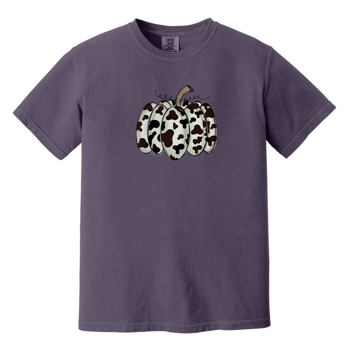 Cow Print Pumpkin Tee