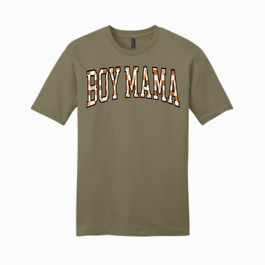 Mama Graphic T-shirt Collection - Boy Mama Checkered