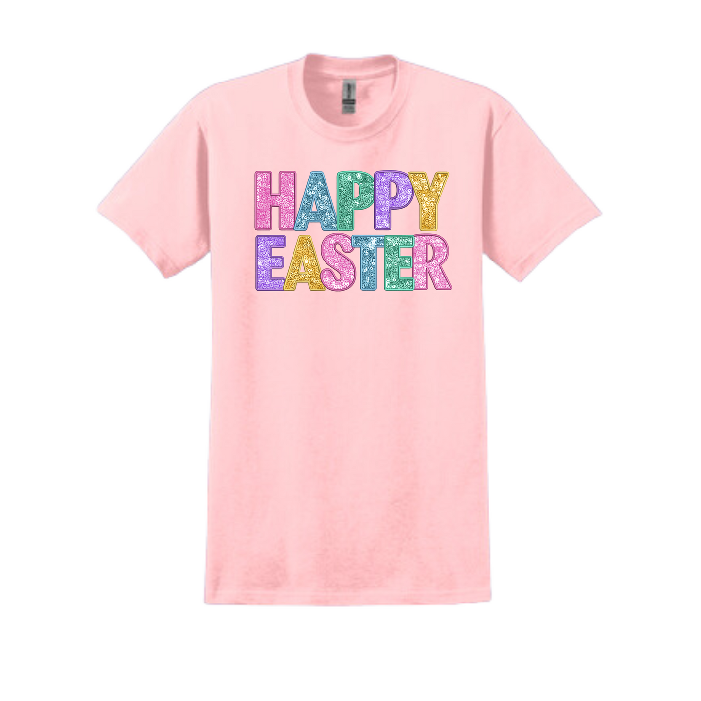 Easter Graphic T-shirt - Glitter Happy Easter