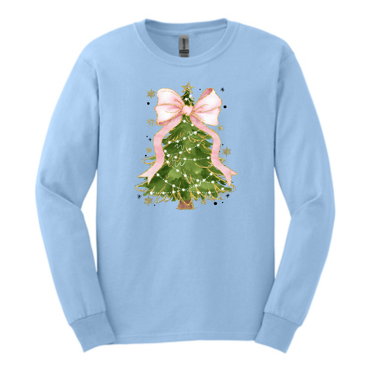 Pink Bow Christmas Tee