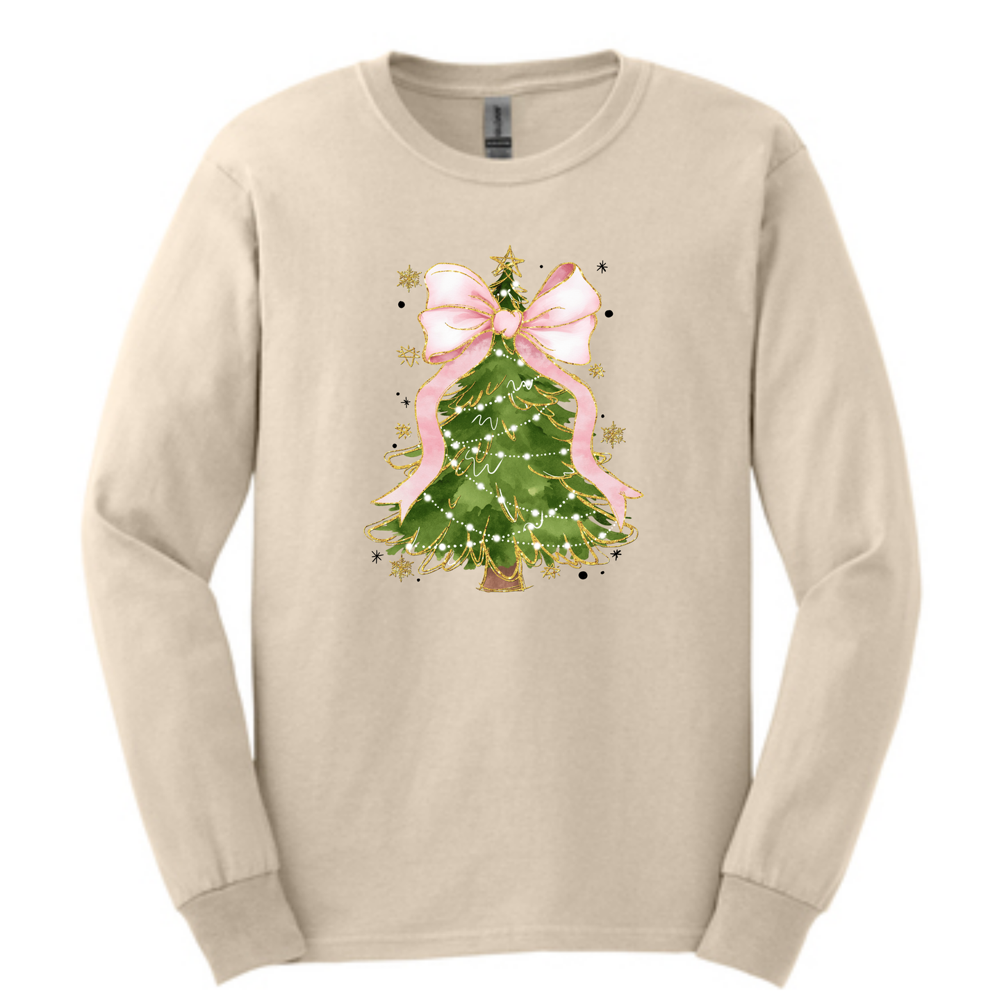 Pink Bow Christmas Tee