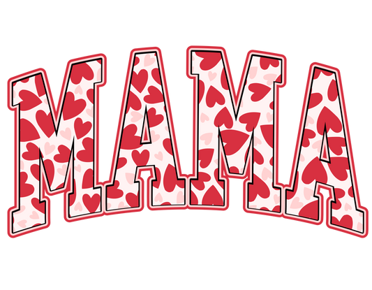 Valentines Graphic T-shirt - Mama Heart