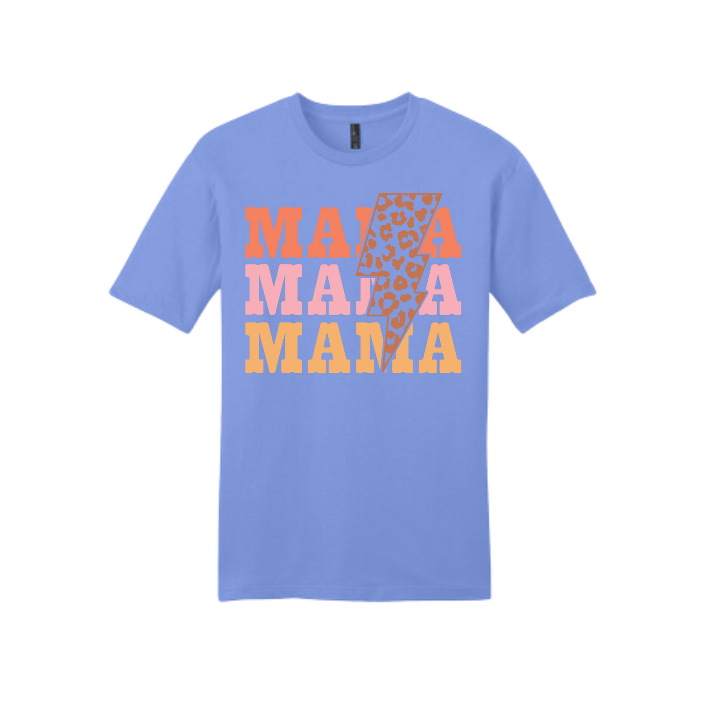 Mama Graphic T-shirt Collection - Mama Leopard Bolt