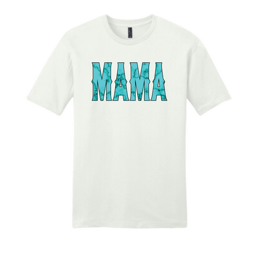 Mama Graphic T-shirt Collection - Mama Turquoise