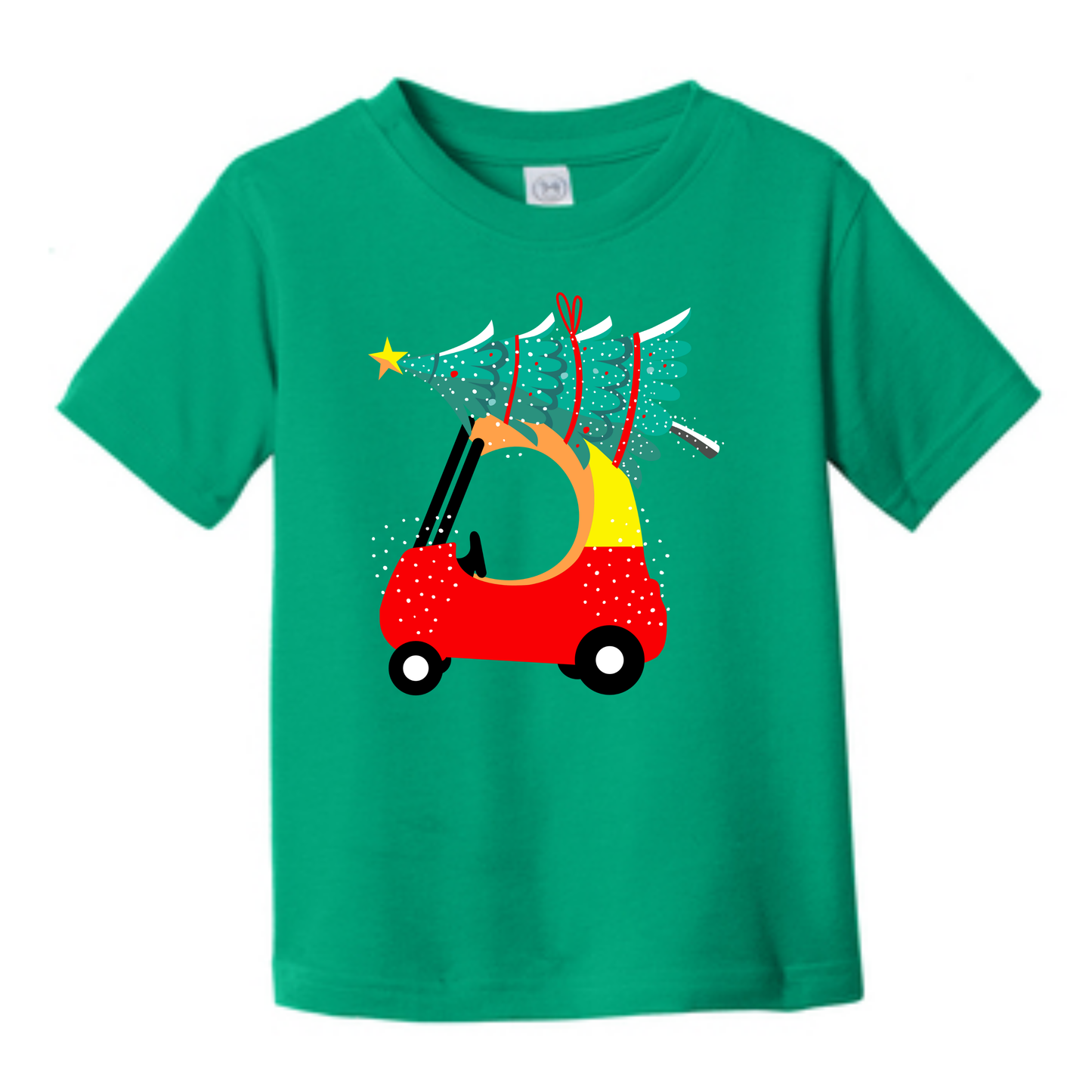 Red Car Christmas Tee