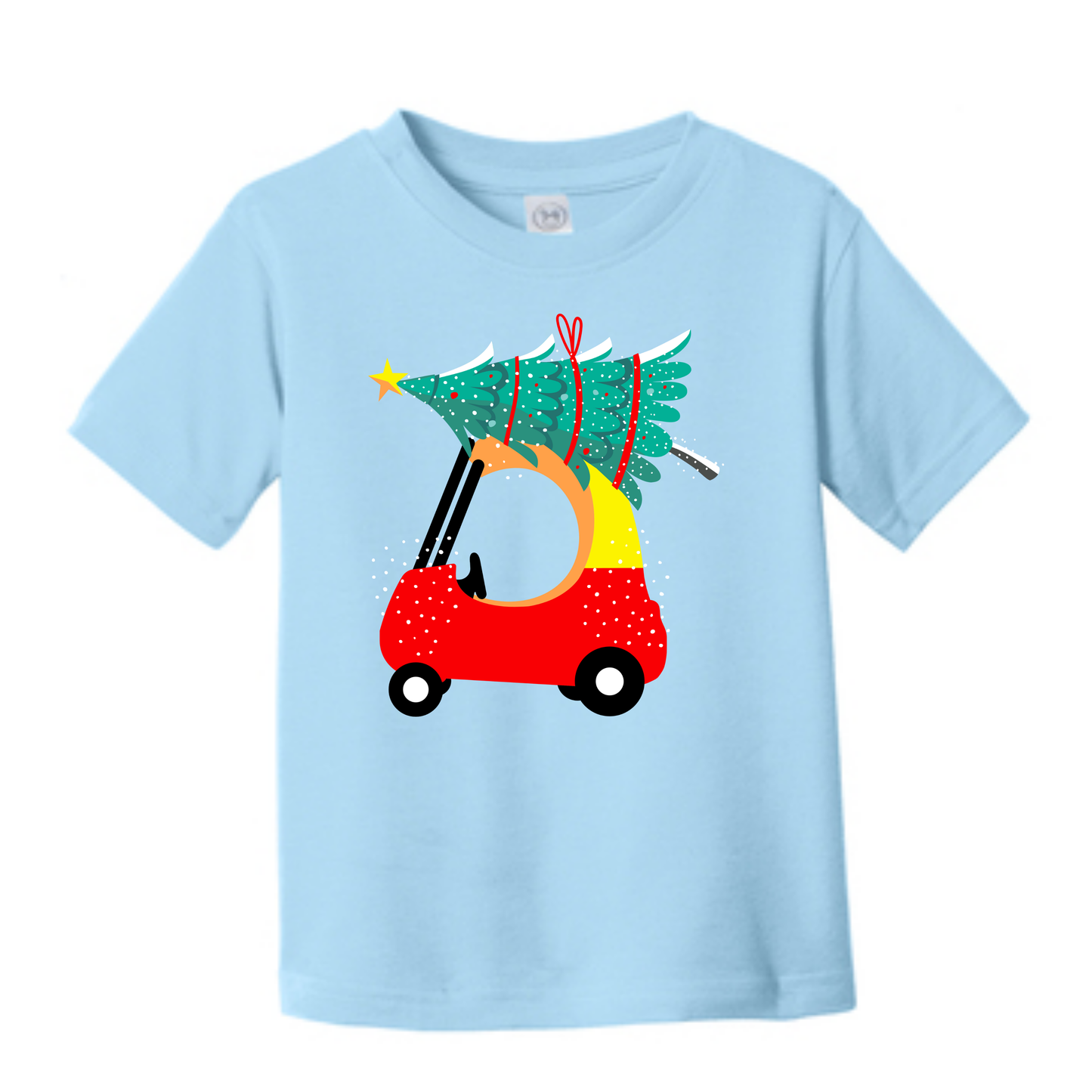 Red Car Christmas Tee