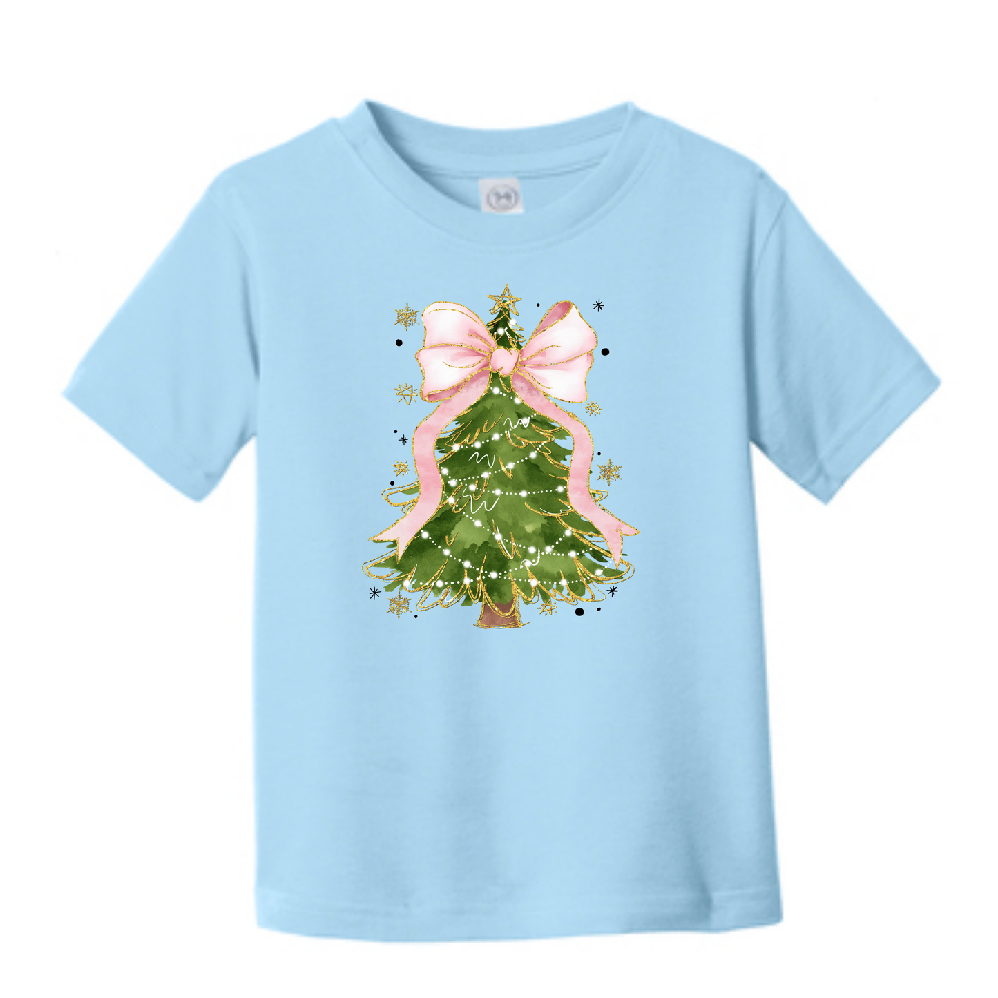 Pink Bow Christmas Tee