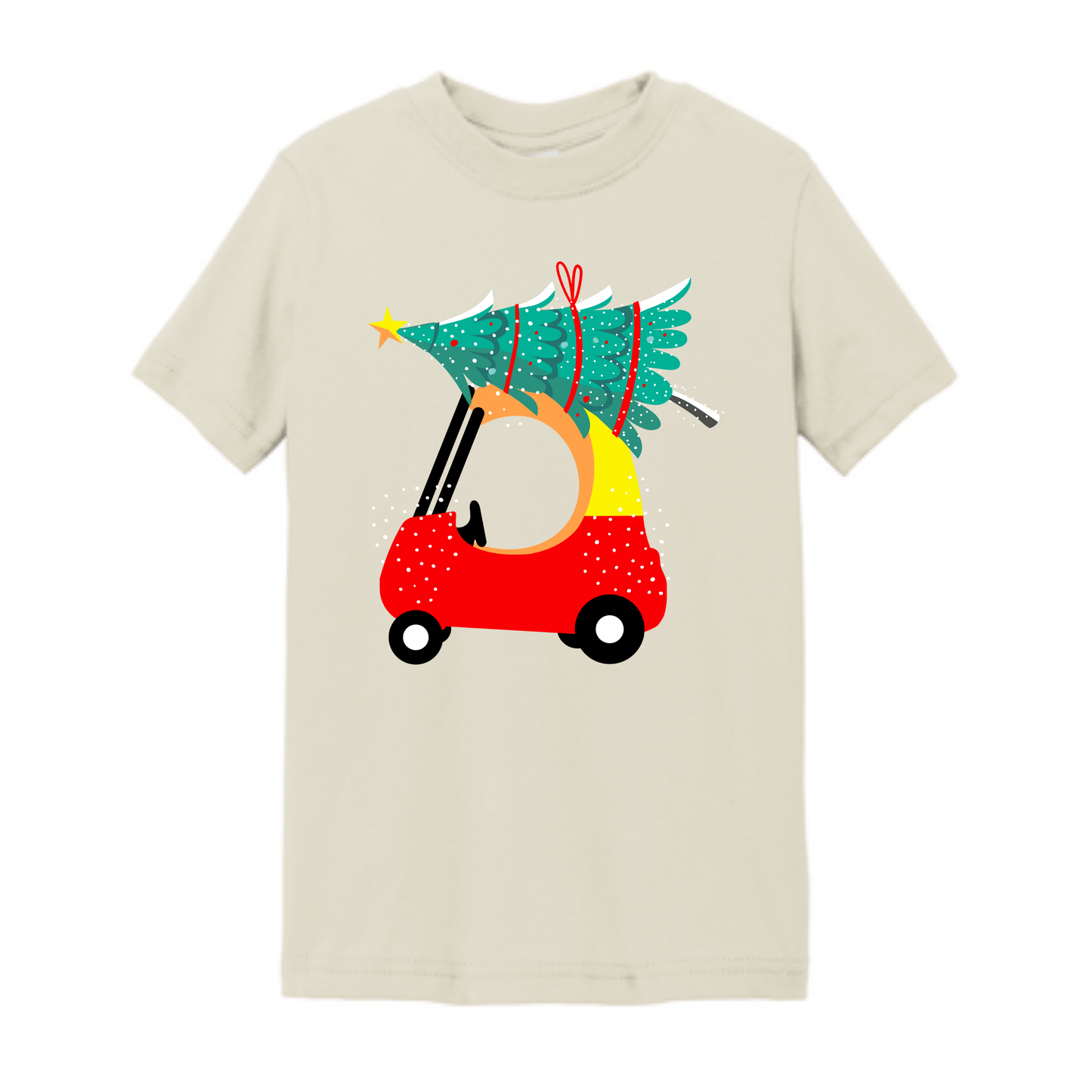 Red Car Christmas Tee