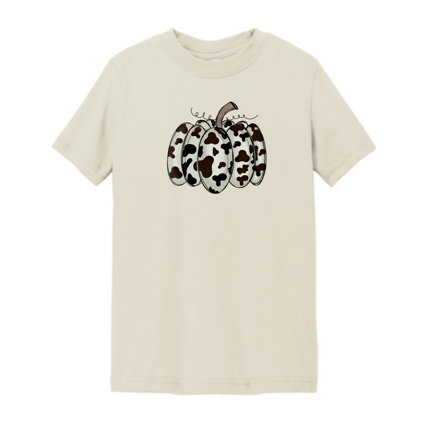 Cow Print Pumpkin Tee