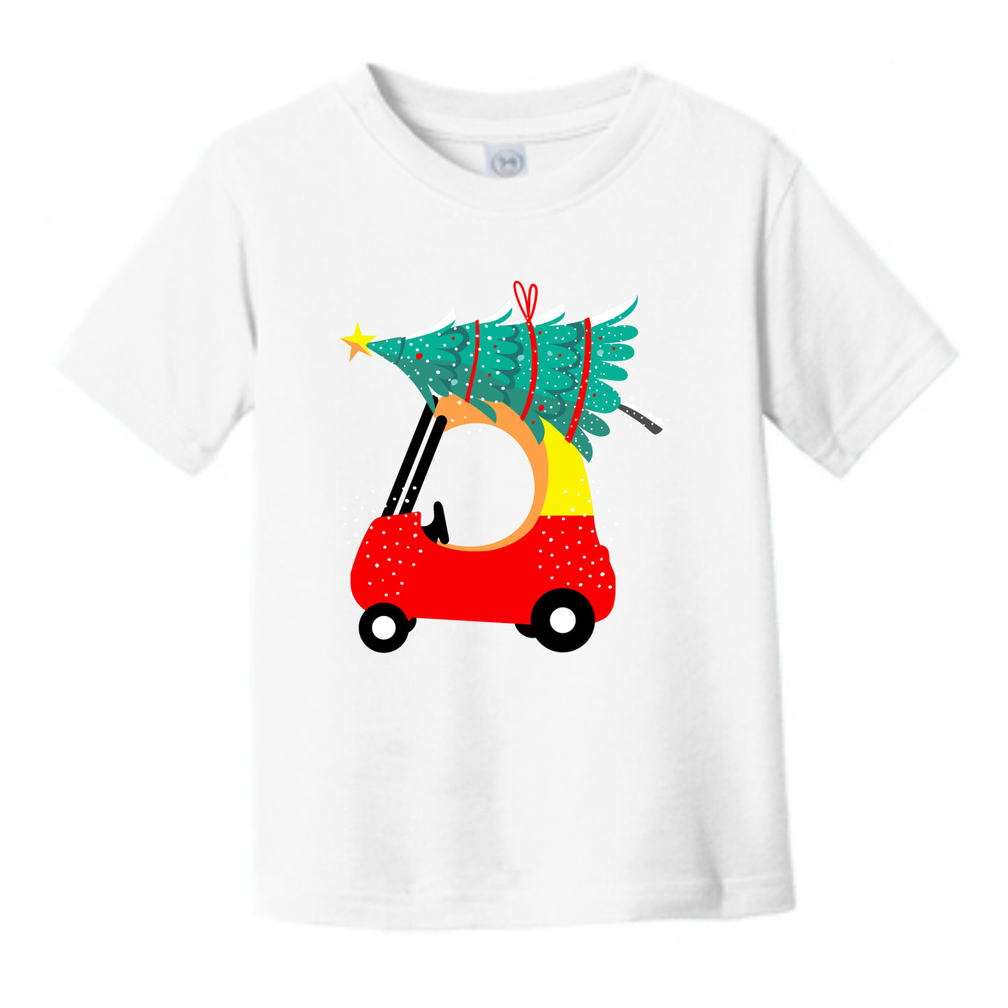 Red Car Christmas Tee