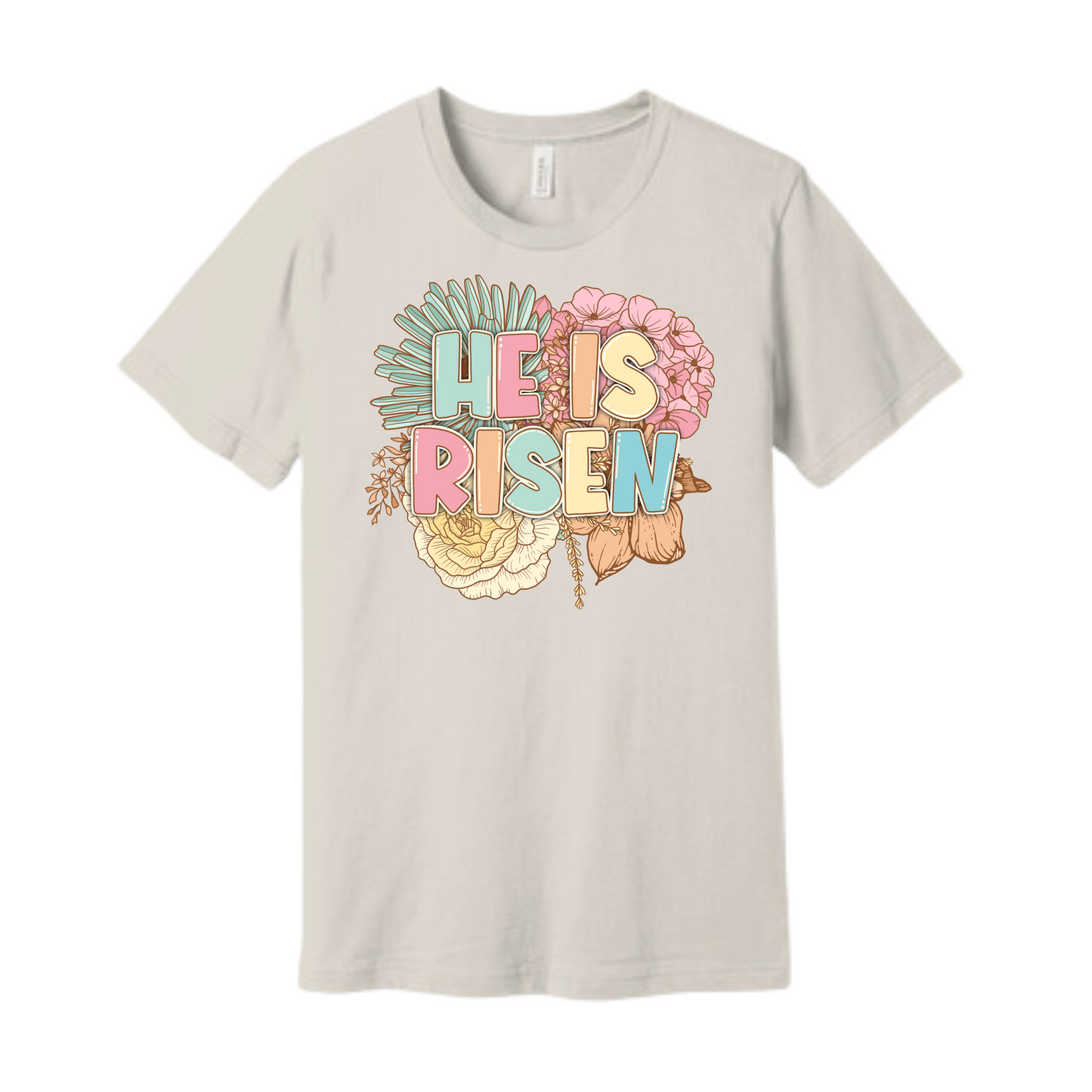 Easter Graphic T-shirt Collection - He is Risen Floral