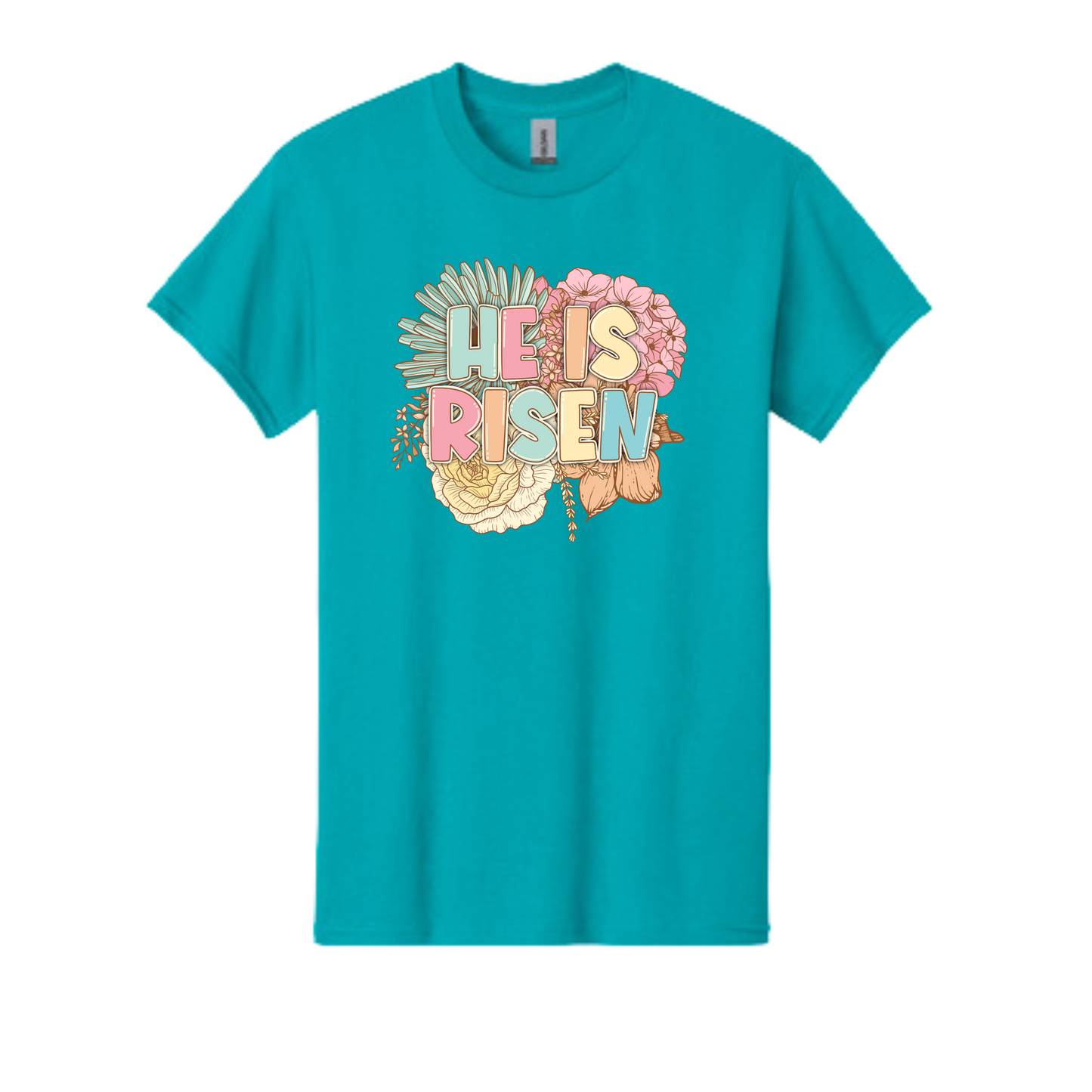 Easter Graphic T-shirt Collection - He is Risen Floral