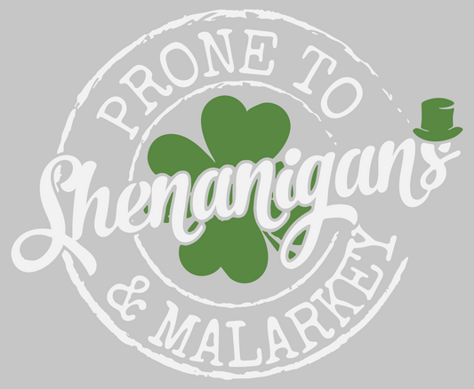 St. Patrick's Day Graphic T-shirt - "Shenanigans & Malarkey"