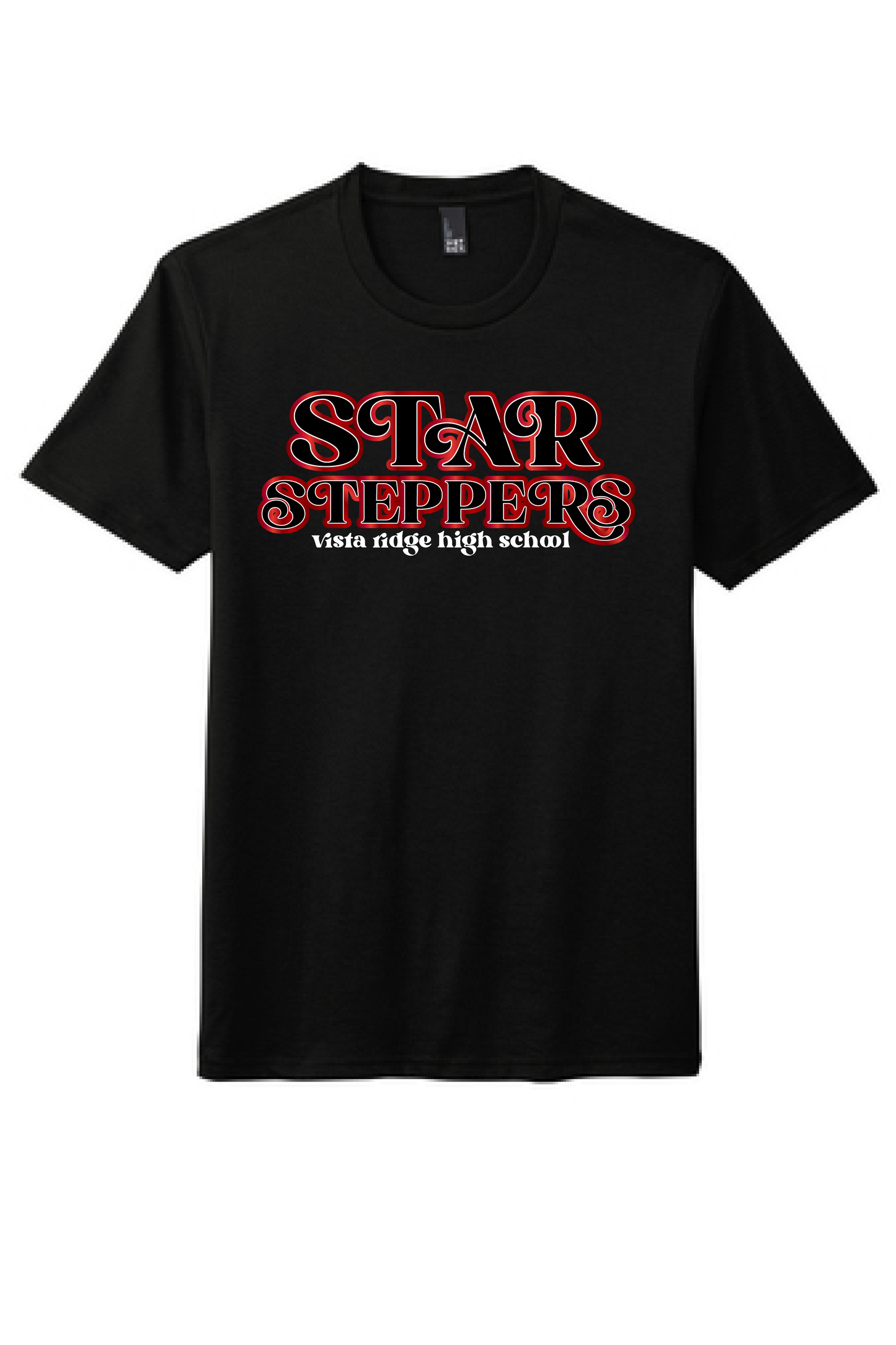 Star Steppers Black "Red Glow" T-shirt