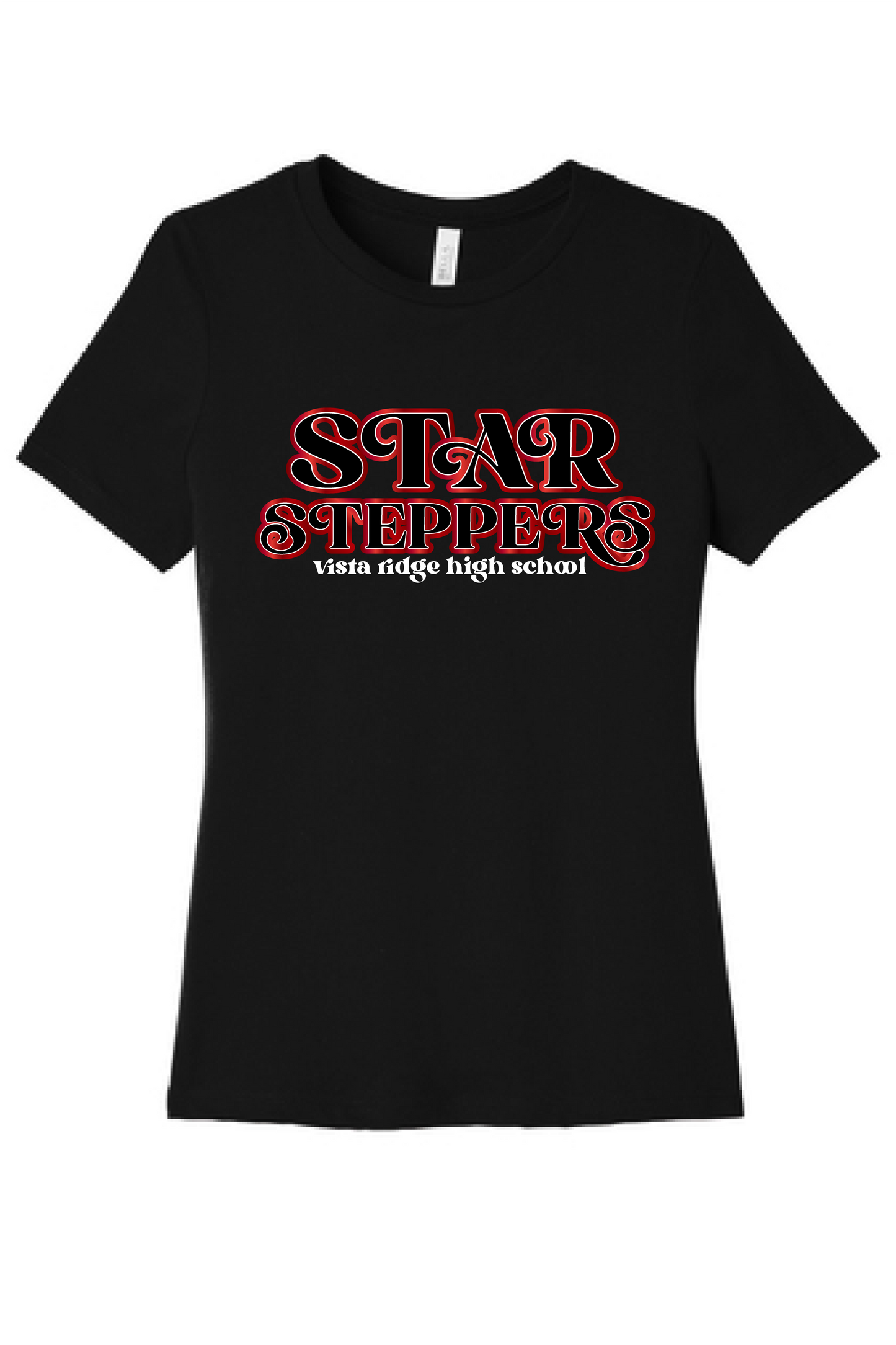 Star Steppers Black "Red Glow" T-shirt