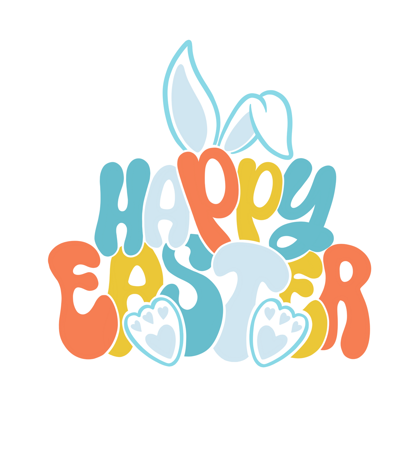 Easter Graphic Mini T-shirt Collection - Happy Easter Ears