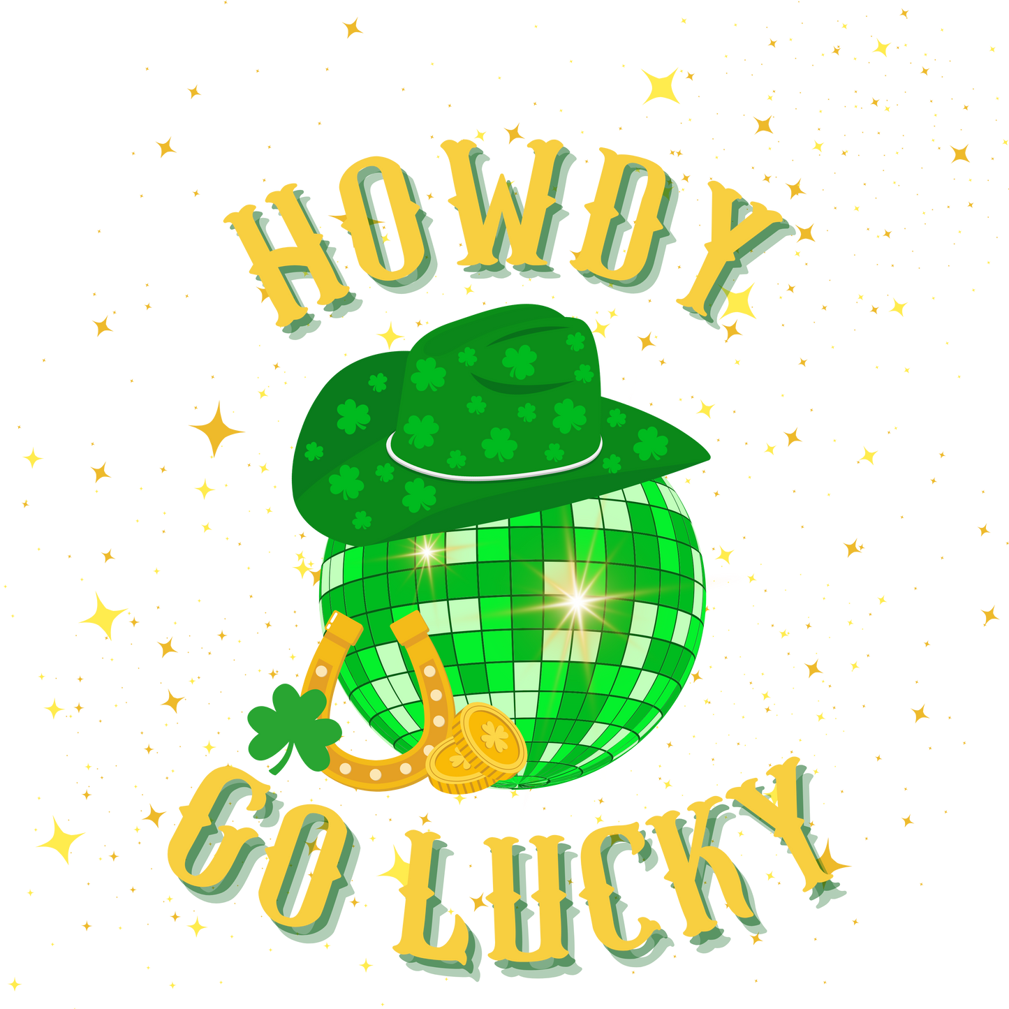 St. Patrick's Day Graphic T-shirt - "Howdy Go Lucky"