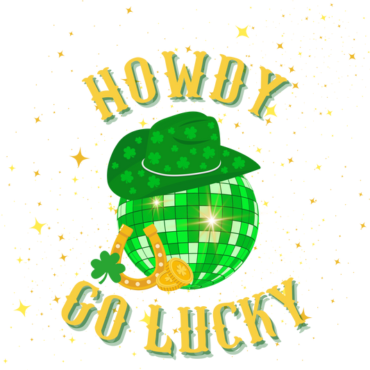 St. Patrick's Day Graphic T-shirt - "Howdy Go Lucky"