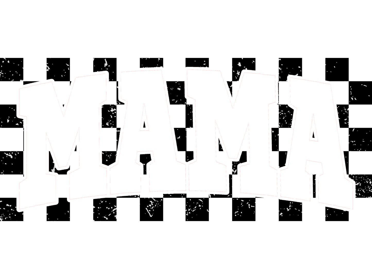 Mama Graphic T-shirt Collection - Mama Checkered